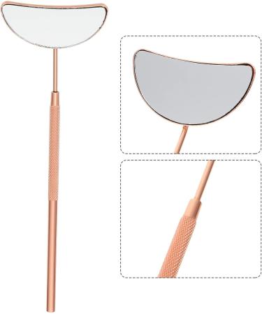 LALAFINA Chalazion Eyelash Makeup Brush - Lightweight Rose Gold Magnifying Handle for Styes & Eyelid Transplanting | 15.5x5x0.5CM - International Shipping - Buy Online on GoSupps.com