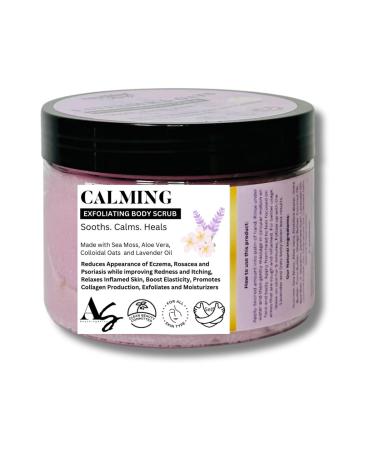 Calming Healthy Skin Exfoliating and Moisturizing Collagen Body Scrub for Eczema Psoriasis 14oz