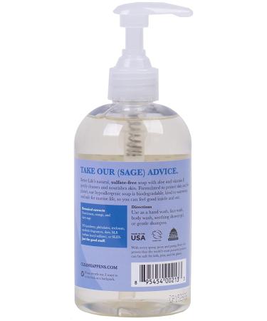Better Life Clary Sage Hand & Body Soap - 12 Oz | Natural & Eco-Friendly - Buy Online on GoSupps.com