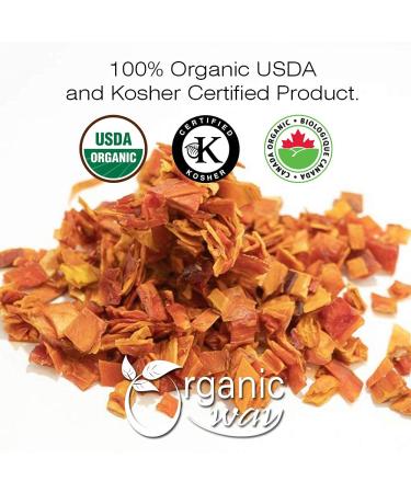 Organic Way Dried Papaya Coarse Cut - 1 Pound | Organic, Kosher, Raw, Vegan, Non-GMO, Gluten-Free | USDA Certified | Sri Lankan Origin - Buy Online on GoSupps.com
