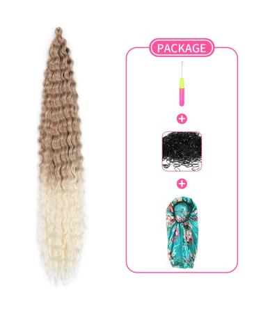 DSoar 30 Inch Ocean Wave Curly Crochet Hair - 3 Packs Deep Twist Braids Synthetic Hair Extensions for Women & Girls (27/613#) - Buy Online on GoSupps.com