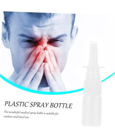 Didiseaon 10ml Bottle Collection - Set of 20 Empty Refillable Atomizers for Saline Water - Oils Medical and Travel Use Ideal for Skin Care and Hair Sprays Durable White - Buy Online on GoSupps.com