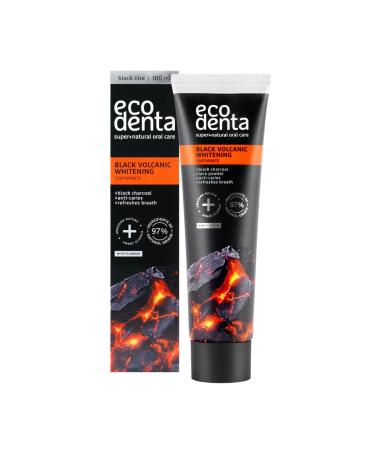 BIOK laboratorija UAB ECODENTA Black whitening toothpaste with volcanic minerals 100ml