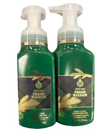 Bath & Body Works Foaming Hand Soap Set of 2 8.75oz Each (Fresh Balsam) - Buy Online on GoSupps.com