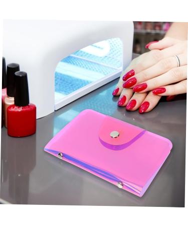 Ipetboom Nail Art Card Holder Nail Art Plates Organizer Nail Art Stamp Organizer Nail Stamping Bag Nail Art Stamp Bag Stamping Plates Storage Bag Nail Art Pouch As Printing Plate Rectangle 19x14.5cm Pink - Buy Online on GoSupps.com