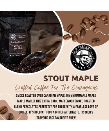 OLE Smokes Coffee | Whole Bean Coffee | Extra Dark Roast | Smoked Blend | Stout Maple | 12 OZ Bag | Pack of 3 - Buy Online on GoSupps.com