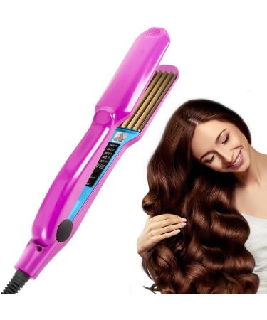Naveso Crepe Iron for Hair | Adjustable Temperature Hair Crimper for Volume & Fluffy Hairstyles | 5 Heat Settings & Ceramic Plates - Buy Online on GoSupps.com
