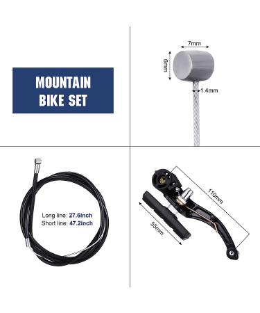 Riakrum 2 Sets V-type Bike Brakes with Braking Cables - Mountain Bike Brake Kit - Buy Online on GoSupps.com