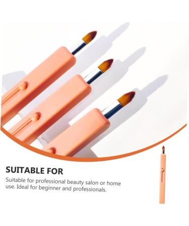 Housoutil 1pc Retractable Lip Brush Makeup Brush Portable Lipstick Applicator Eye Shadow Applicator Lipstick Gloss Applicator Makeup Plastic Travel Cosmetic Accessories - Buy Online on GoSupps.com