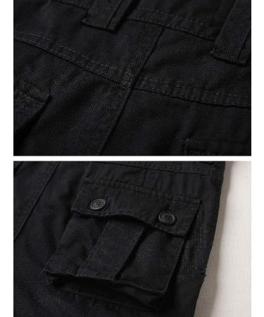 AKARMY Womens Cargo Pants Black-1 | Outdoor Ripstop Camo Military Combat Work Pants - Buy Online on GoSupps.com