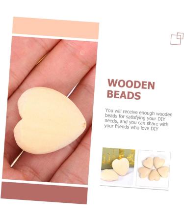 Buy Toyandona 100 PTH Peachheart Unfinished Mini Wooden Heart Pearls for Bracelets & Crafting - Perfect Wood Decorations for Kids - Buy Online on GoSupps.com