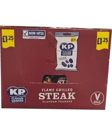 KP Flavour KRAVERS Flame Grilled Steak Peanuts 65G (Pack of 16) | High in Fibre | by SHANZA DEPARTMENTAL'S - Buy Online on GoSupps.com
