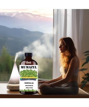 Black Pepper Essential Oil 4 Fl Oz | Pure Black Pepper Oil for Diffuser Yoga DIY Candle & Soap Making | Aromatherapy & Cleaning Solutions - Buy Online on GoSupps.com