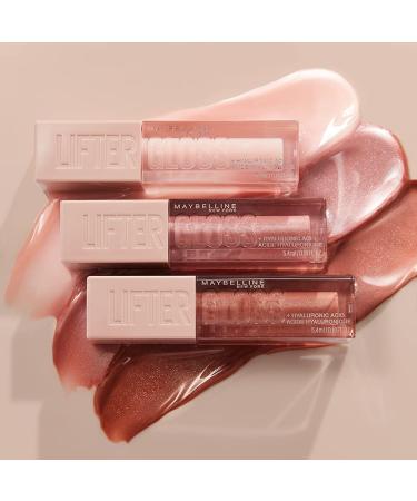 Maybelline New York Lifter Gloss Plumping & Hydrating Lip Gloss with Hyaluronic Acid - Shade 002 Ice - 5.4 ml (Pack of 1) - Buy Online on GoSupps.com