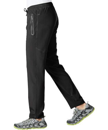 BGOWATU Men's Lightweight Sweatpants with Zipper Pockets - Black, Size Large - Buy Online on GoSupps.com