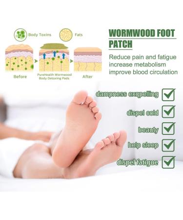 JIAWEIIY Natural Health Wormwood Body Pads Bodiluvs Wormwood Burning Foot Patch Wormwood Foot Patch Wormwood Body De_toxing Pads Natural Herb Wormwood Foot Pads (24PCS) - Buy Online on GoSupps.com