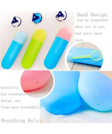 Digjobk Green Toothbrush Mug | Portable Mouthwear & Holder | Travel Toothbrush & Toothpaste Storage | Outdoor Bathroom Accessories - Buy Online on GoSupps.com