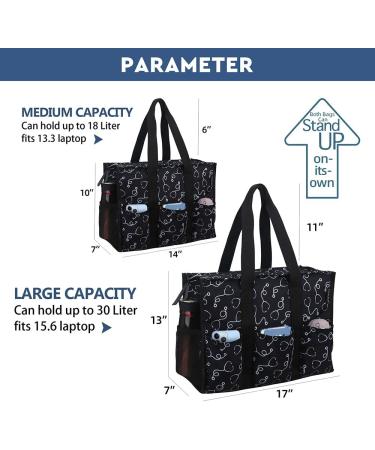 ABAMERICA Waterproof Nurse Bag - Large Clinical Nursing Backpack with Multiple Pockets Zip Top - Ideal for Nursing Students & Professionals - Buy Online on GoSupps.com