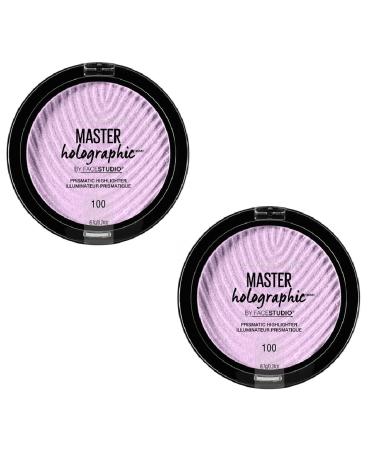 Pack of 2 Maybelline New York Master Holographic Prismatic Highlighter Makeup 100 Purple