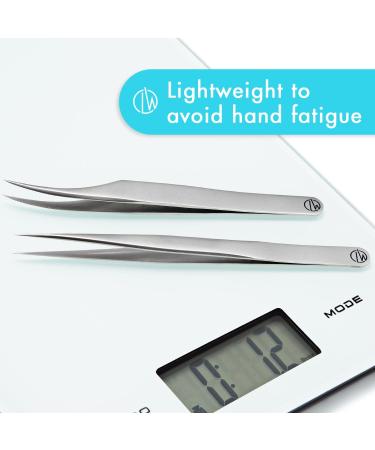 CLW Eyelash Extension Tweezers Set - Professional Isolation and Volume Lash Tweezers - Buy Online on GoSupps.com