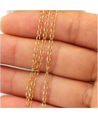 33FT Gold/Silver Twisted Cable Chains Stainless Steel Necklace Jewelry Chains Extender Link Bulk (2.0mm Width) - Ideal for Jewelry Making - Buy Online on GoSupps.com