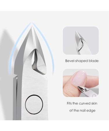 Professional Nail Skin Pliers & Scissors - Stainless Steel Skin Remover for Fingers & Toes - Sharp Green Gradient - Buy Online on GoSupps.com