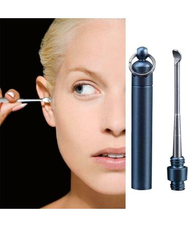 Portable Folding Golden Earwax Cleaner with Key Ring - Silver Color | Ear Wax Removal Tool - Buy Online on GoSupps.com