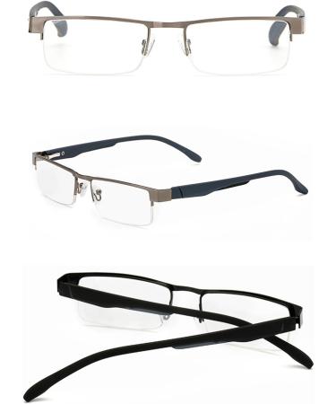 Twinkleyes Reading Glasses - Metal Visual Aid for Men & Women | Semicircular Lens - Available in 1.0 to 4.0 Diopters - Buy Online on GoSupps.com