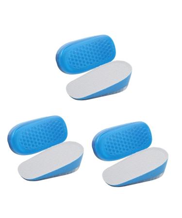 Healvian 3 Pairs Height Increasing Insoles Heel Cup Fake Teeth Half Insoles Height Increase Insole Shoe Inserts for Men Mens Shoe Inserts Men Insoles for Shoes Gel Shoes Insert Care Lift