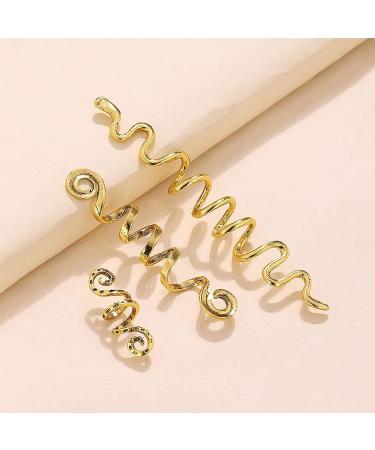Buy Bantre 6-Piece Spiral Hair Needles & Clips - Gold Metal Braids 3 Sizes - International Shipping Available - Buy Online on GoSupps.com