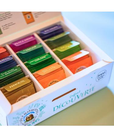 Les 2 Marmottes - "Discovery" box 72 Sachets - tasting 11 Infusions 1 Tea - Ideal as a gift - Wellness and Relaxation - Intro - Buy Online on GoSupps.com