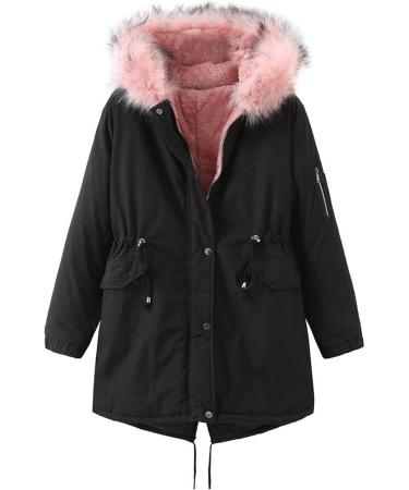 Hanxiulin Women's Fleece Jacket - Cuddly Plush Hoodie & Long-Sleeved Winter Coat - Lightweight Quilted Synthetic Fur Sizes Up to 2XL - Buy Online on GoSupps.com