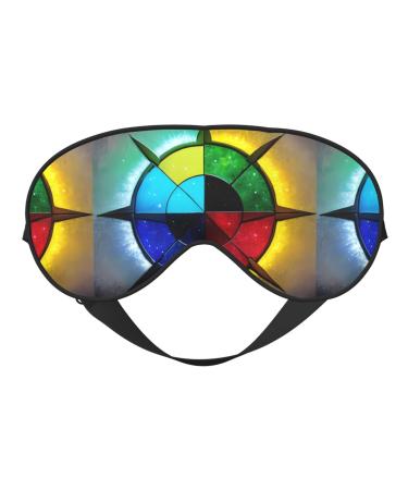 Shine in All Directions Unisex Elastic Adjustable Buckle Design Blackout Sleep Eye Mask for Home Travel Yoga Office Nap