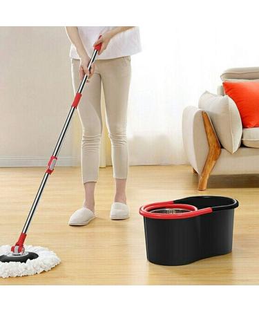 360 Degree Spin Mop Floor Cleaning System Stainless Steel Dry Basket for Home Office and Kitchen to pursue happiness - Buy Online on GoSupps.com