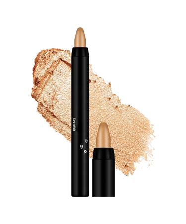 Waterproof glitter-eyelid-shadow pen Make-up pen 16 Colors Highlight Eyeshadow Pen Waterproof eyeshadow pen crayon eyeshadow pen Shimmer Cream (#06)