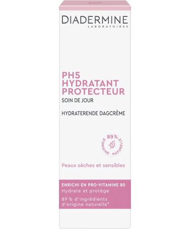 Diadermine - PH5 Protective Moisturizing Day Face Care - Face Care - Enriched with Pro-Vitamin B5 - Intensely nourishes - 89% ingredients of natural origin - 50 ml - Pack of 2 - Buy Online on GoSupps.com