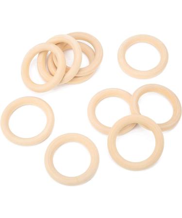 Wooden Teething Ring 65mm Blue - Safe Wood for Home Decor & Wedding - Natural Wood Rings - Buy Online on GoSupps.com