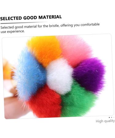 Mikinona 1pc Dust Brush Nail Art Brush Tool Nail Cleaning Gadget Powder Cleaner Nail Scrubbing Brush Manicure Supplies Powder Brush Cleaner Fake Hair Edges Acrylic Nail Brush Nylon Wool 11.5x6cm Golden - Buy Online on GoSupps.com