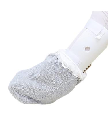 Gypsum Socks Gypsum Foot Covers Cotton Breathable Adult Plus Fertilizer Plus Thick Loose for Toe Patients Leg Swelling and Plastering Keep Warm 1 Pcs (Grey)
