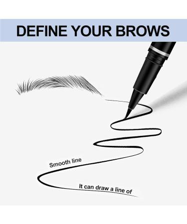 HOUSN 2 in 1 Eyebrow Pencil and Eyeliner Waterproof Eyebrow Pencil Waterproof Liquid Eyeliner Long Lasting Liquid Eyebrow Pencil Creates Natural Looking Eyebrows Effortlessly - Buy Online on GoSupps.com
