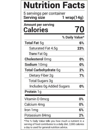 NUCO Organic Turmeric Coconut Wraps - 5 Pack (14g Each) | Healthy Gluten-Free Alternative - Buy Online on GoSupps.com