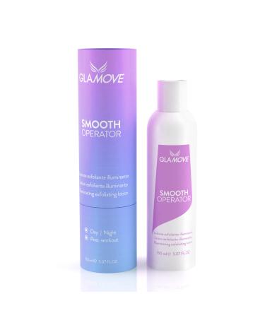 Exfoliating Illuminating Lotion with 5 Acids and Niacinamide 150ml - SMOOTH OPERATOR by GLAMOVE - Multifunction Lotion for Dull Complexion Wrinkles and Fine Lines - MADE IN ITALY