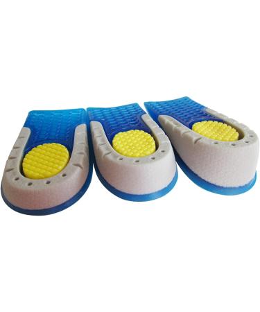 Height Increase Heel Insoles for Men & Women - Gel Lift Inserts for Comfort & Elevation | Invisible Cushion Pads 0.6" Heel Height - Buy Online on GoSupps.com