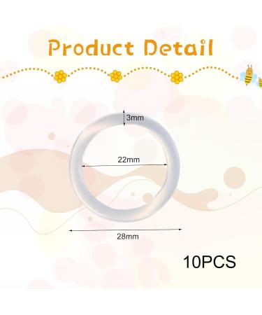 Soft Silicone Ring Adapter Clips - 10 Pack for Fish Clips & Pacifier Holders | Perfect Birthday Gift for Kids - International Shipping Available - Buy Online on GoSupps.com