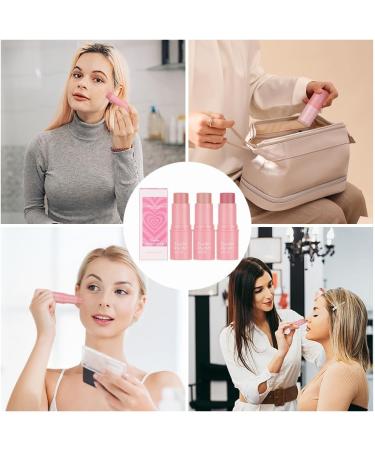 LOPHE Professional Makeup Blush Creamy The NoRules Stick light and airy with moisturizing hyaluronic acid for lips and cheeks 01+02+03 B01+02+03 - Buy Online on GoSupps.com