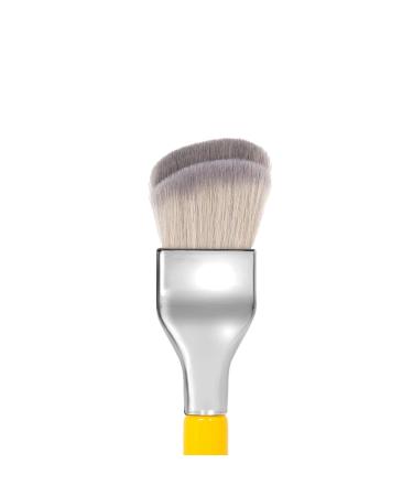 Bdellium Tools Professional Makeup Brush 951 - Small Slanted Double Dome Blender with Soft Synthetic Fibers for Flawless Application & Blending - Yellow (1pc - Buy Online on GoSupps.com