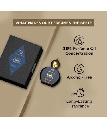 Emir Attar Sufiana For Unisex 12ml Premium Long-Lasting 35% Highly Concentrated Perfume Oil Gift For Him - Floral - Buy Online on GoSupps.com