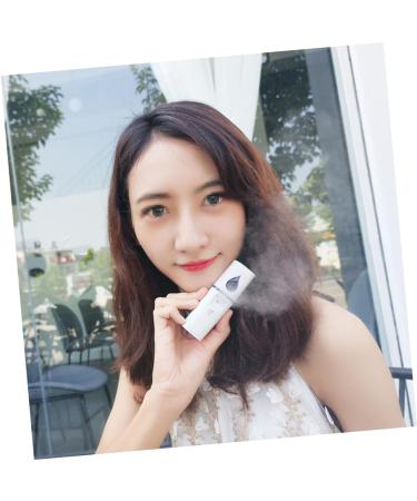 Beatifufu 2pcs Face Sprayer Cool Face Mist Steamer Mini Face Humidifier Handheld Facial Sprayer White - Buy Online on GoSupps.com