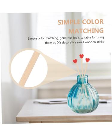 100pcs Plug-in Stick DIY Wood Lollipop Decors Coffee Stirrers Wedding Ceremony Decorations Lollipop for DIY Kid Lovely Wooden Lollipop Food Decor Picks Wood Decor Supplies Cake - Buy Online on GoSupps.com