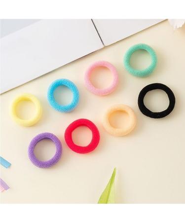 ASYKNM 200 Colorful Hair Ties - Seamless Soft Ponytail Holders for Girls Babies Toddlers & Children - International Shipping Available - Buy Online on GoSupps.com